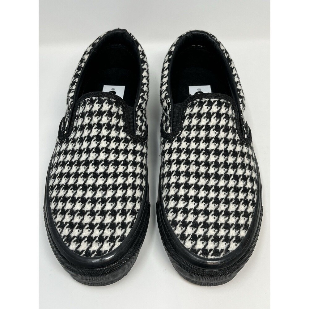 Vans Premium Slip-On 98 Houndstooth Black White NWOT Men 6.5 Women 8 NWOT Rare